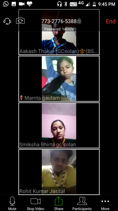 14th virtual meeting of GC solan