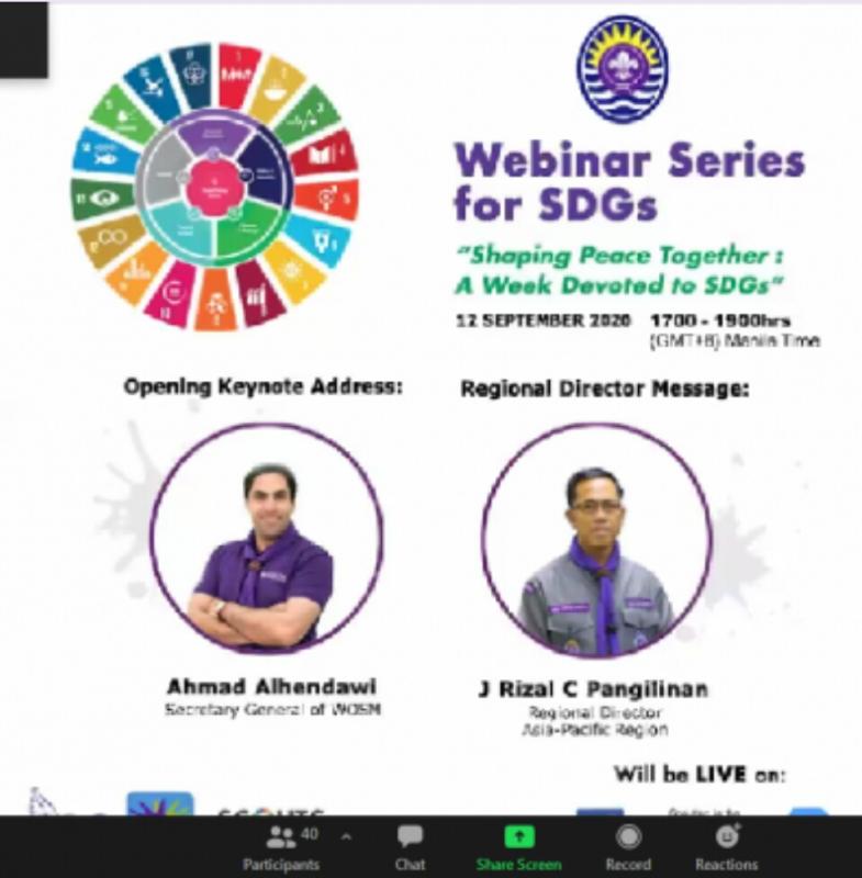 Webinar Series for Scouts for SDGs(Day1)