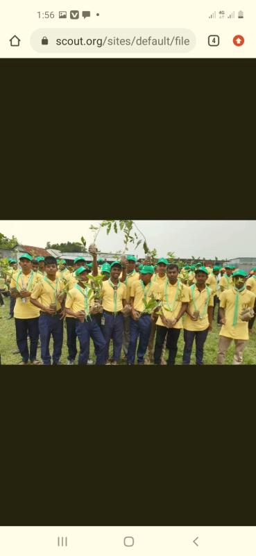 ৭ম রোভার রিভার র্্যাফটিং ক্যাম্পে বৃক্ষ রোপন 