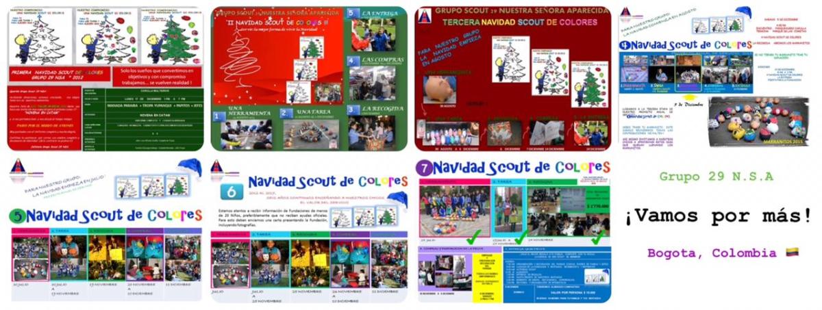 Navidad Scout De Colores