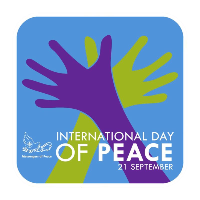 Desain Logo International Day of Peace APR Scout