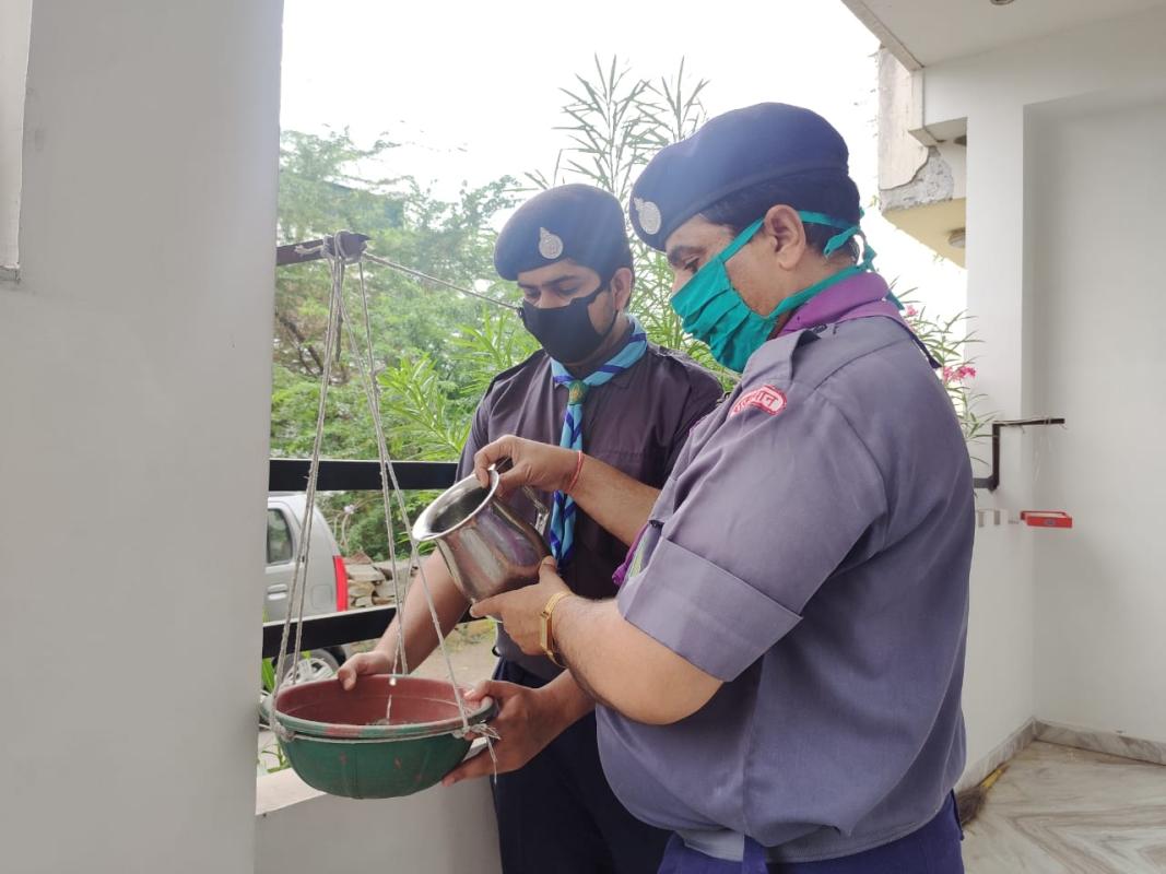 WATER POT AND FEEDING BOWL FOR BIRDS 
