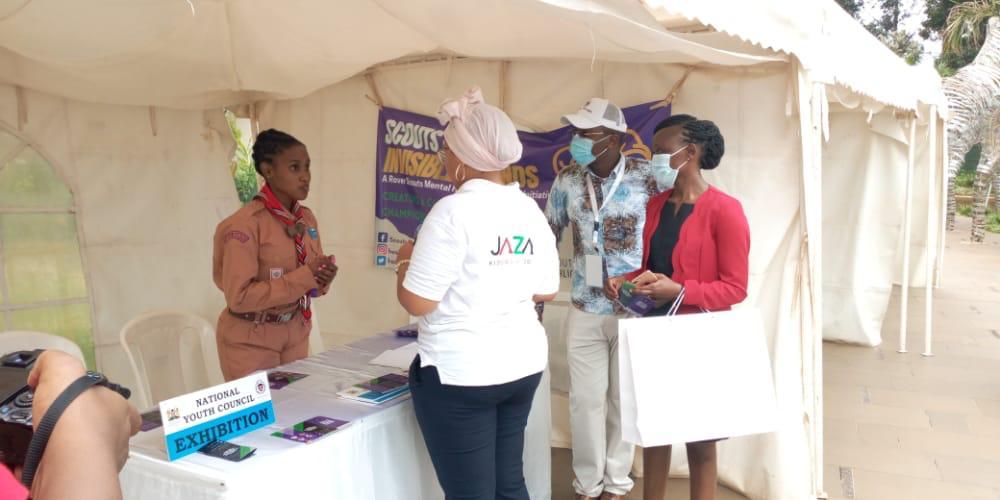 The Scouts Healing Invisible Wounds Campaign team exhibition during the 'Mental Health Awareness Week'