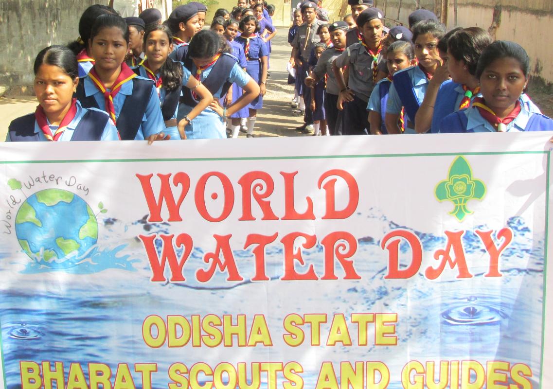 Observance of WORLD WATER DAY 2016 by Odisha State Bharat Scouts & Guides