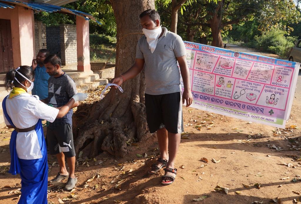 Awareness campaign and Masks distribution at Kureibaga village