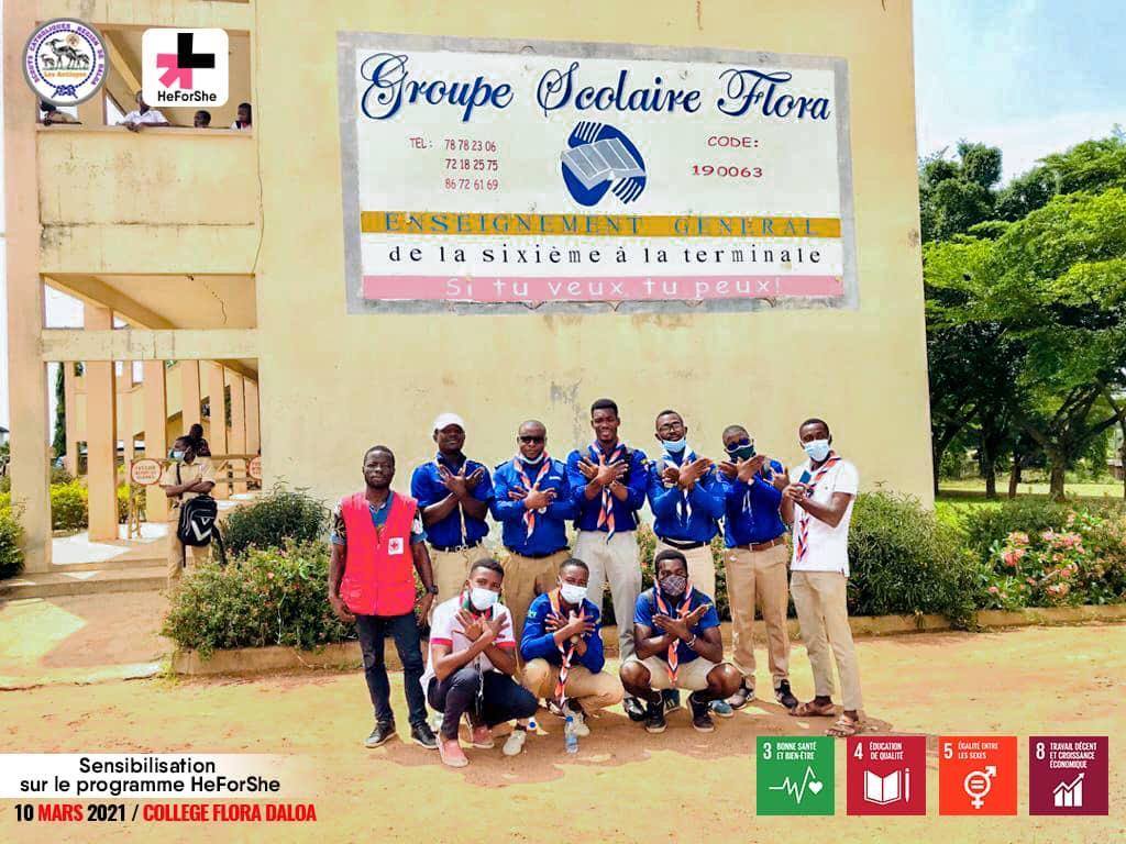 Le collège FLORA de DALOA a vibré ce 10 Mars 2021 au rythme de la célébration de la journée internationale en faveur des droits de la Femme