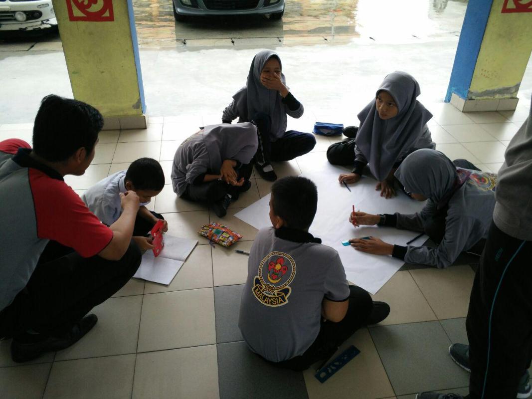 Aktiviti reka cipta logo pengakap 
