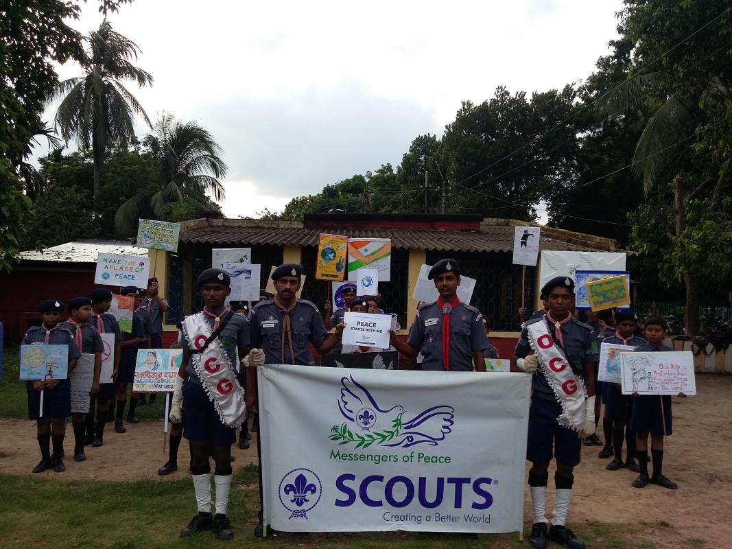 International Day of Peace Celebrated by Officers' Colony Scout Troop