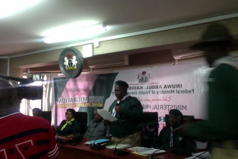 CHIEF SCOUT OF NIGERIA VISIT THE HONOURABLE MINISTER OF YOUTH