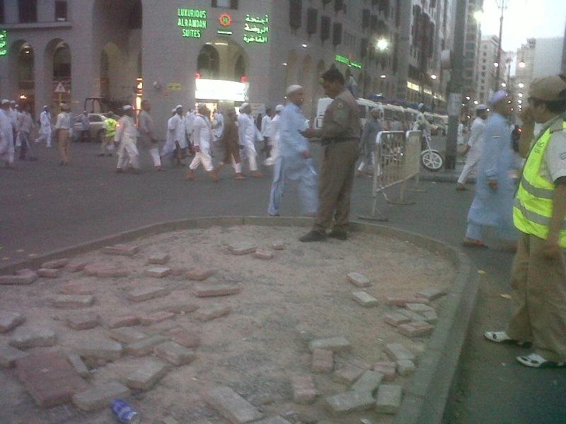 كشافة المدينه في شارع الملك فهد  المرور 