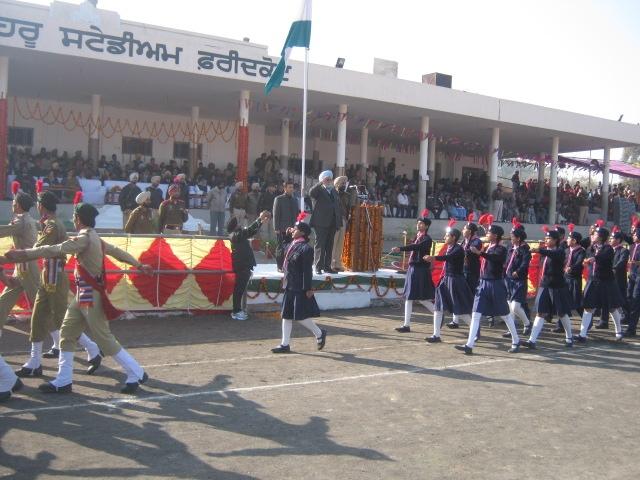 Paarticipating in the Republic day function