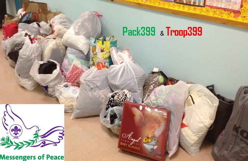 Scouting399 Drive: Coats, Blankets, Hygiene Kits for Syrian Refugee