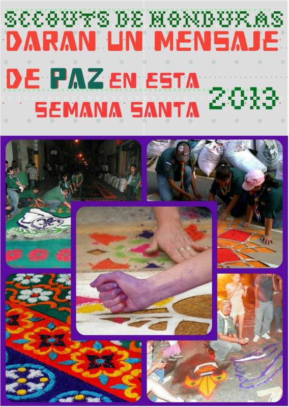 Haciendo un llamado de paz con tradición hondureña 