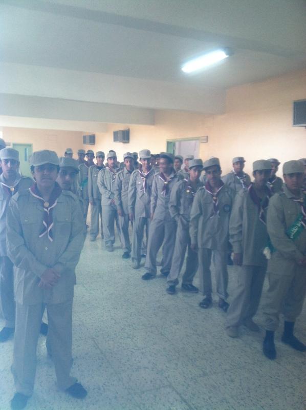 معسكر الفرقة الكشفية بثانوية الحوية 
