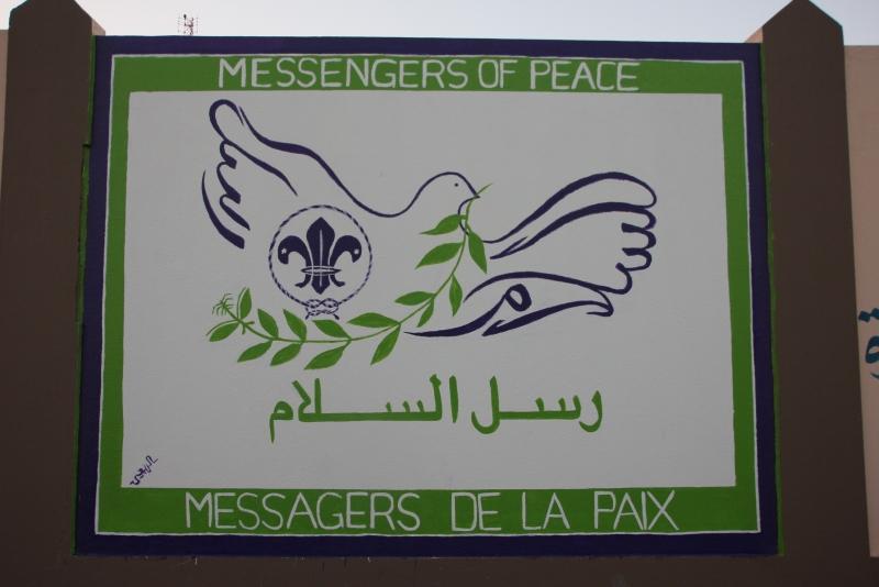 رسم لوحة رسل السلام - Painting the most largest MOP painting in the world