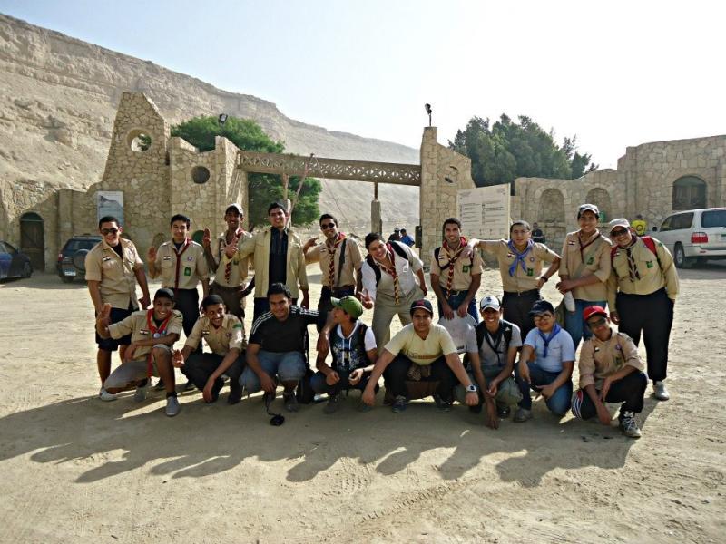 تدريب الكشافين على حياة الخلاء بوادي دجلة .. Training scout boys on outdoor life in Degla Valley