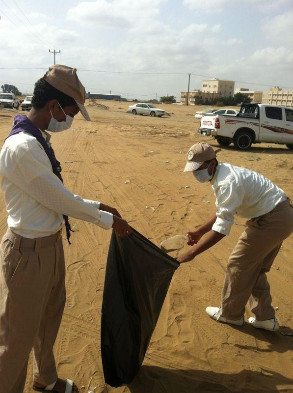 قامت مدرسة جحا المتوسطة والثانوية بنشاط كشفي لمشروع نظافة البيئة وحمايتها المرحلة الأولى