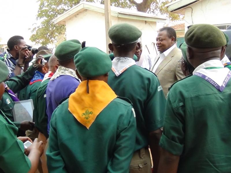 NIGERIA HON MINISTER OF YOUTH TASKED YOUNG SCOUTS TO TAKE LEAD IN FOSTERING PEACE IN NIGERIA