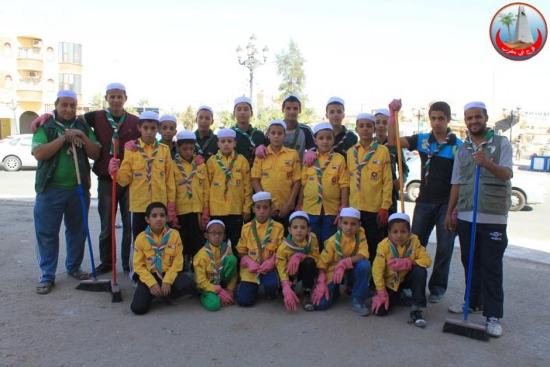 الحملة التطوعية للنظافة و التي نظمتها المحافظة الولائية لولاية ورقلة