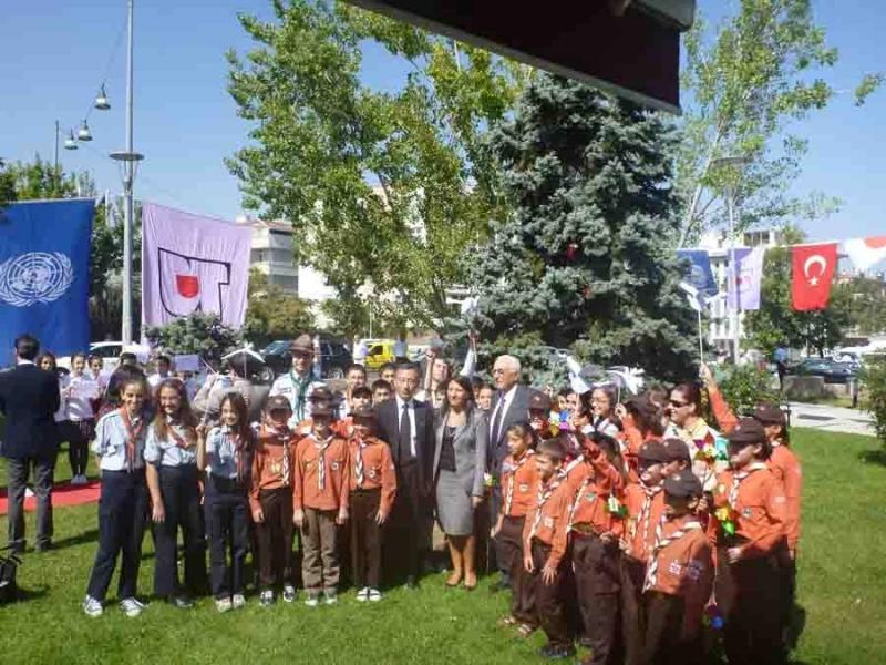 COOPERATION OF YOUTH AND SCOUTS ON INTERNATİONAL DAY OF PEACE CEREMONY