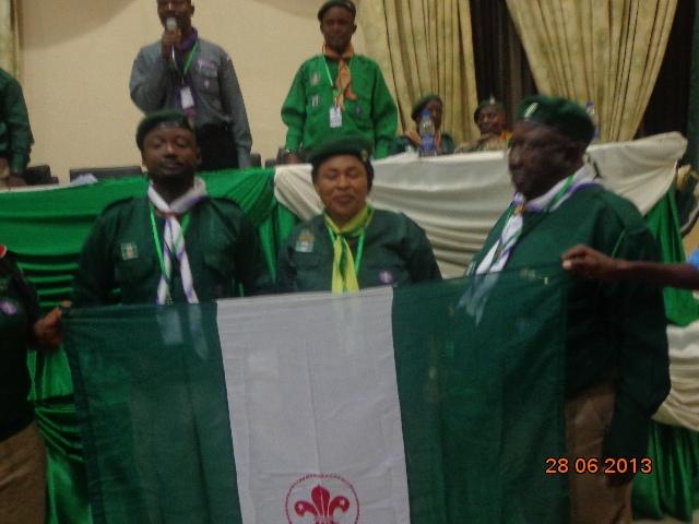 KADUNA STATE SCOUTS VISITED THE EMIR OF ZARIA'S PALACE ON MESSENGERS OF PEACE AWARENESS