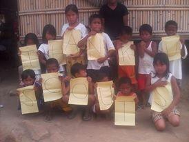 Xmas gift giving to the aeta's