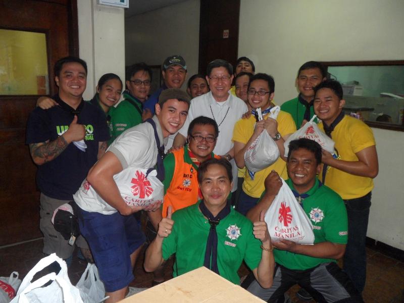 Relief Service to affected areas of typhoon 