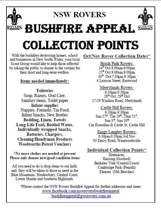 NSW Rovers Bushfire Appeal