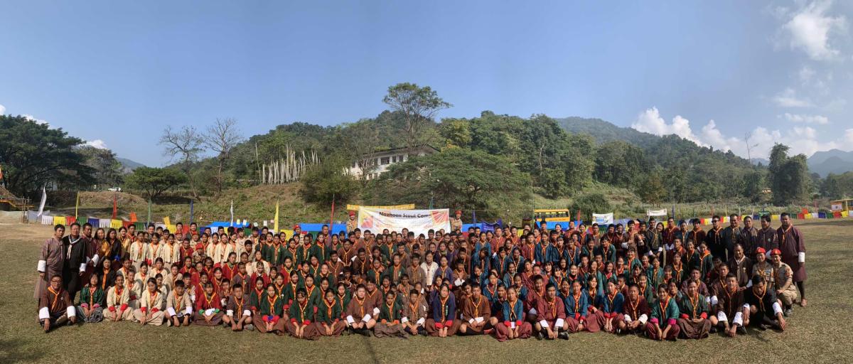 Dzongkhag Nazhoen Scouts Camp at Sarpang