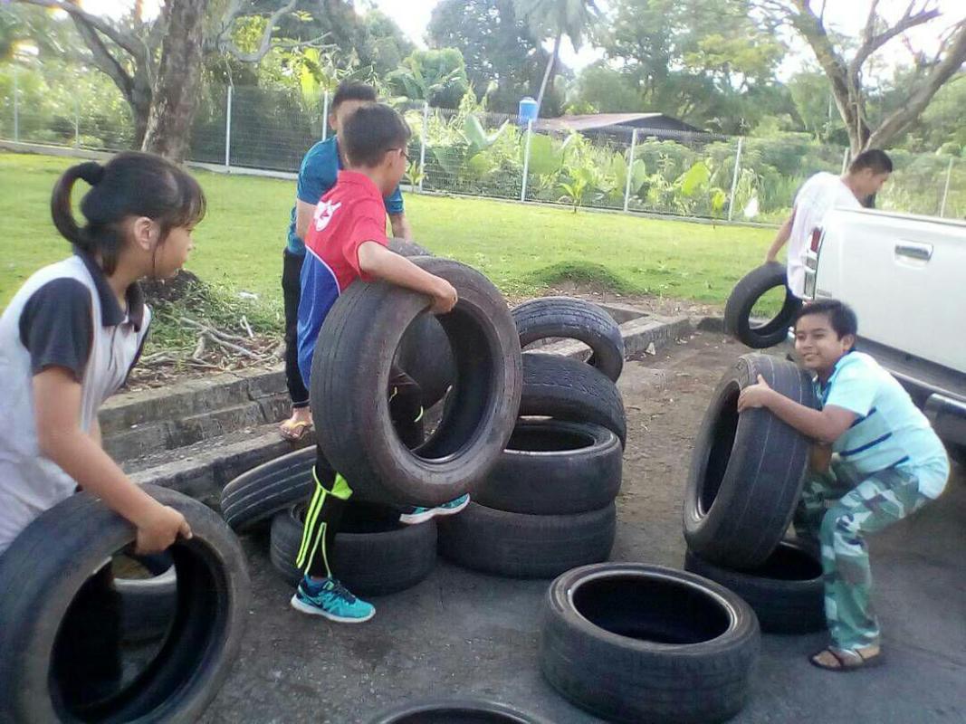Pengakap SMK Mutiara Labuan sentiasa bersedia