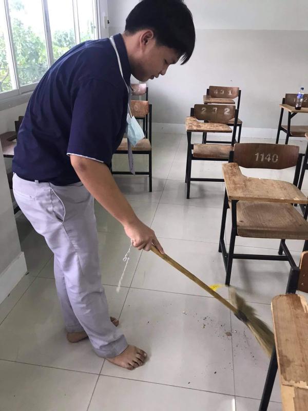 ทำความสะอาดห้องเรียน