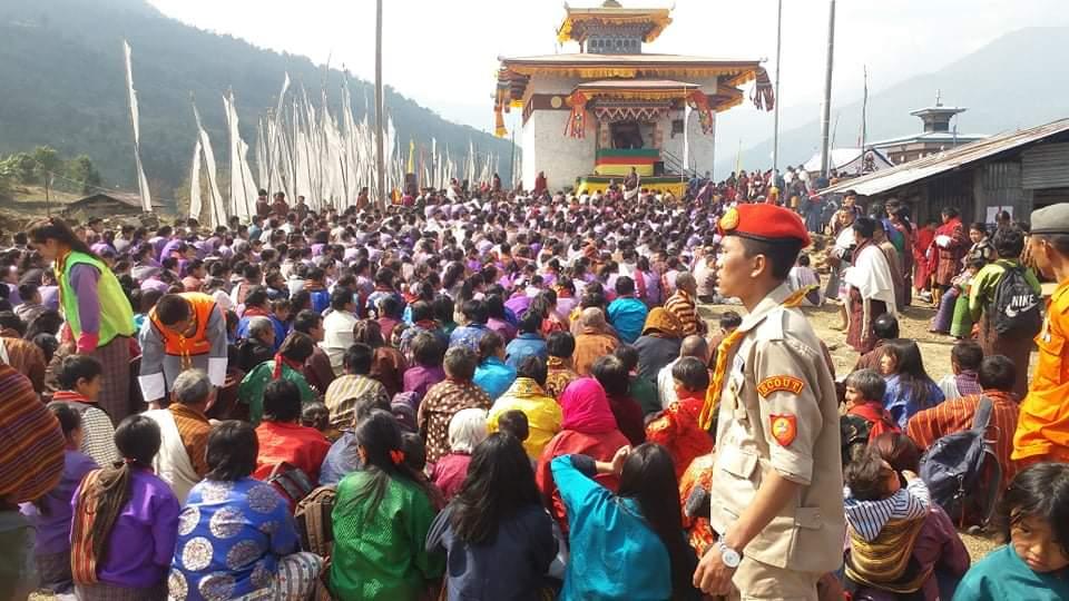 Public gathering at religious centre 