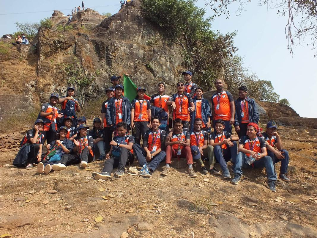 1st SAANSO Adventure camp , India,2019- rock climbing