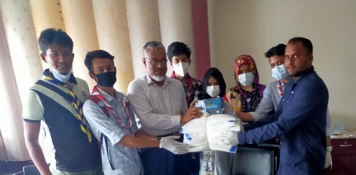 পিপিই ও মাস্ক বিতরন ২০২০