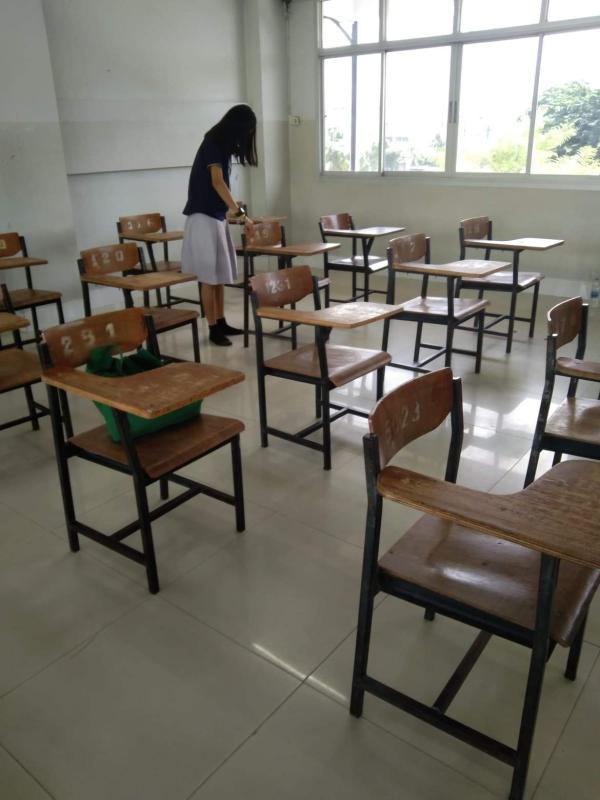 จิตสาธารณะทำความสะอาดห้องเรียน