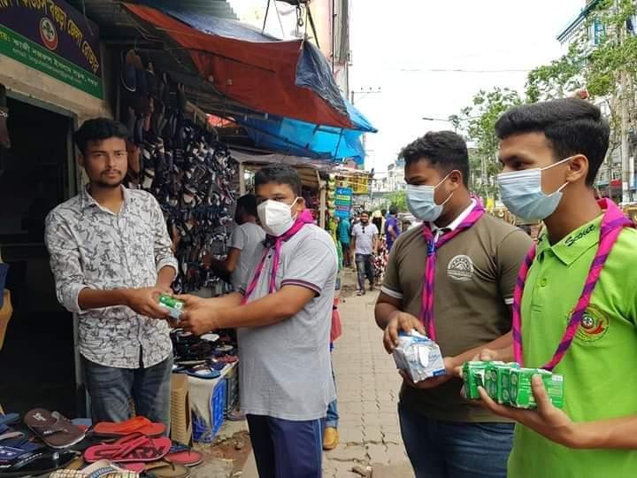 হ্যান্ডস্যানিটাইজার ও সাবান বিতারণ ২০২০