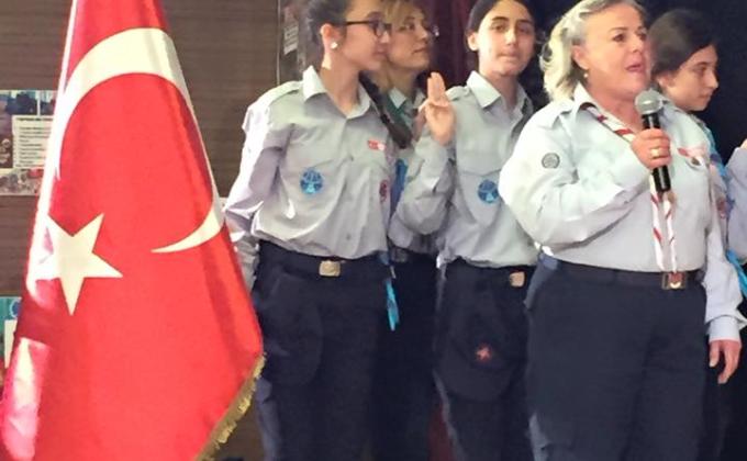 IZDOS - Izmir Izci ve Doğa Sporcuları GSK ‘s ceremony on World Thinking Day.(22nd Feb.’15)