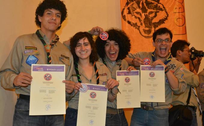 ENTREGA DEL RECONOCIMIENTO SCOUTS DEL MUNDO - SCOUTS DE BOLIVIA