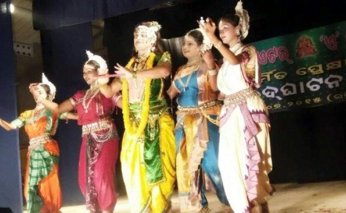 The Bharat Scouts & Guides, Odisha State, Ranger Team performing Odishi Clasical Dance