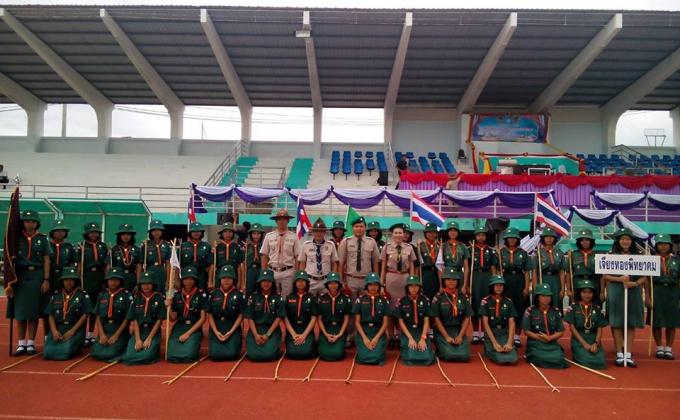 โรงเรียนเจียงทองพิทยาคม เข้าร่วมพิธีทบทวนคำปฏิญาณและสวนสนาม