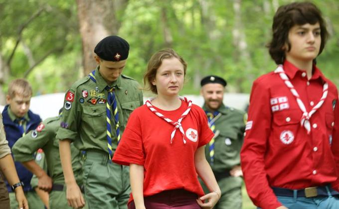 Georgian scouts in "Wonderland 2016"
