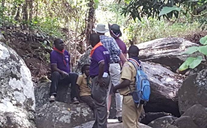 visiting Tanzania Scouts, National Training camp