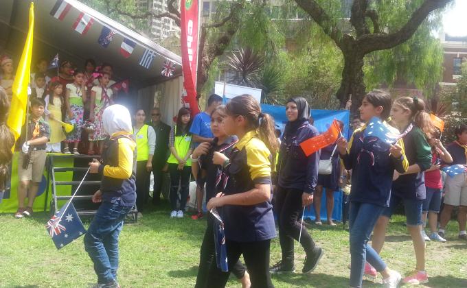 كشافة المشاريع المعروفة بالكشاف المسلم في سدني - أستراليا تشارك في مهرجان الاطفال