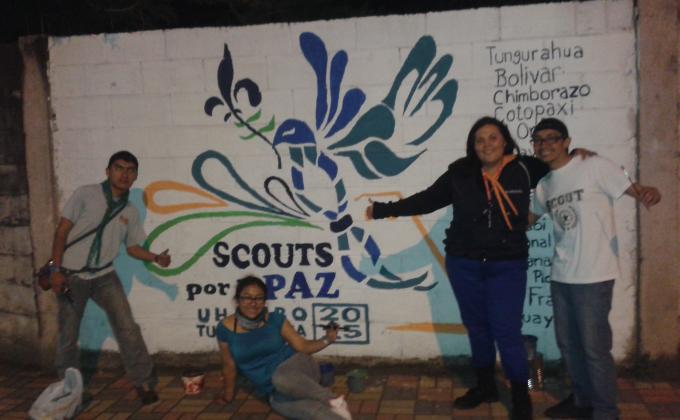 Pintores del mural...