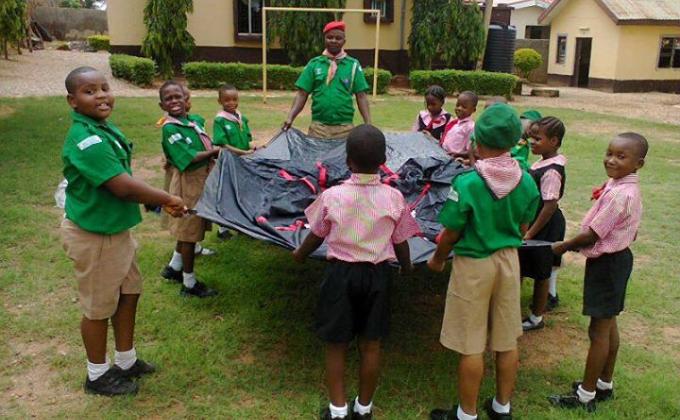 CUB SCOUTS WEEKEND MESSANGERS OF PEACE CAMPING AT ABUJA NIGERIA