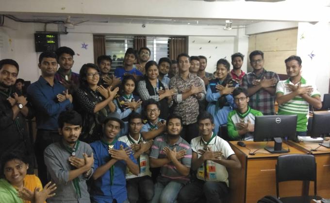 Daffodil International University Air Rover Scout Group arrange a special CREW MEETING