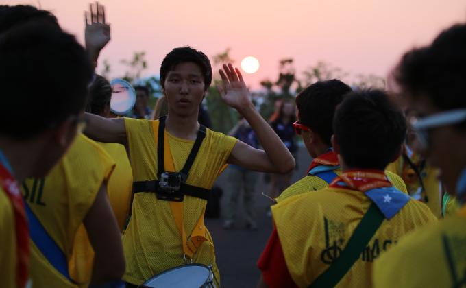 Brazilian percussionists - A piece of Brazil in the #wsj2015