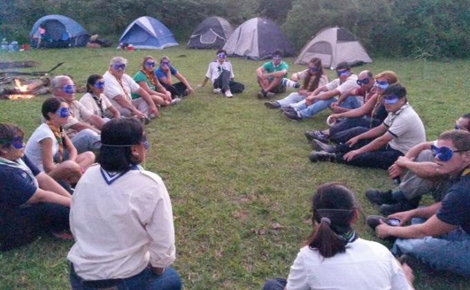 Dirigentes scouts de Goya y Esquina comparten la Fogata 2015
