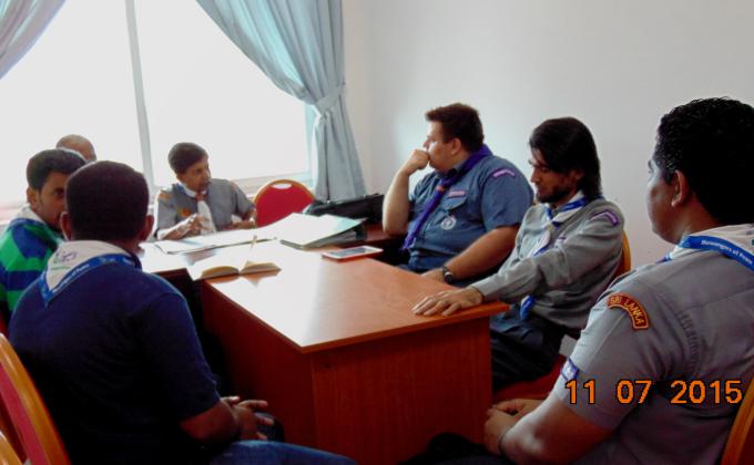 MoP Initiative Mid –Term Evaluation of Post War Integration Camp 2011 Sri Lanka Scouts, MEETING WITH LOCAL MoP TEAM.