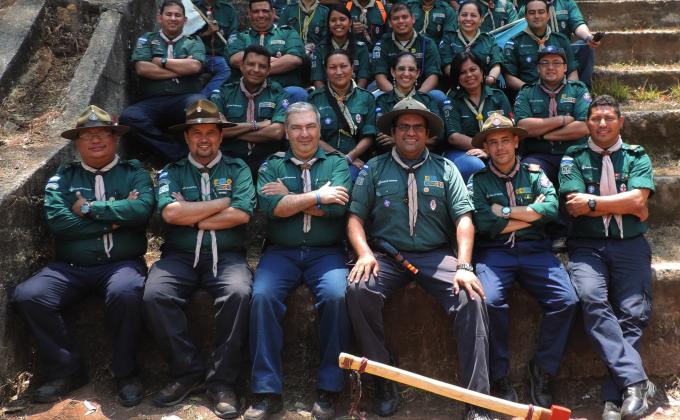 Scouts de Honduras Capacitando Adultos 